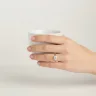   14K arany Labor gyémánt gyűrű 1 ct + 0,06 ct cushion csiszolás
