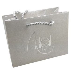 Silver-tone gift bag