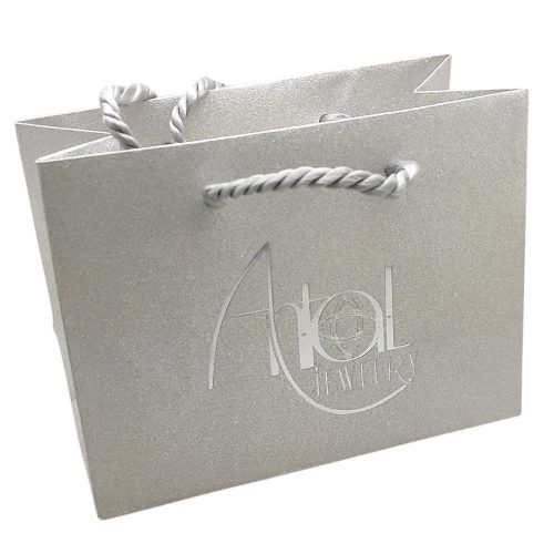 Silver-tone gift bag
