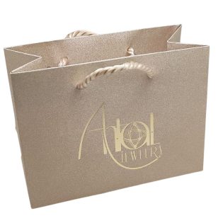 Gold-tone gift bag
