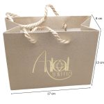Gold-tone gift bag