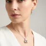   Nemesacél állítható lánc színes köves teknős medállal