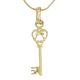 Key to Secrets gold pendant
