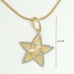 Pentagram gold pendant