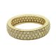 Eternity gold ring with stones all around