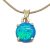 Gold pendant with opal stone