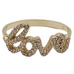 Gold LOVE ring