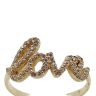 Gold LOVE ring