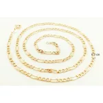 Gold figaro chain 50 cm