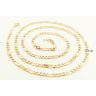 Gold figaro chain 50 cm