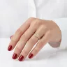   Egyedi emerald gyémánt gyűrű fehér arany 0.265 karát briliáns