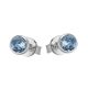 White gold earrings with topaz
