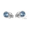 White gold earrings with topaz