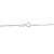 White gold Venetian cube chain 42 cm