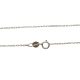 White gold anchor chain 40 cm