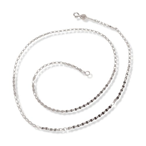 White gold chain with pendants