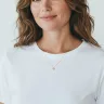 Minimalista arany nyaklánc kis nap medállal
