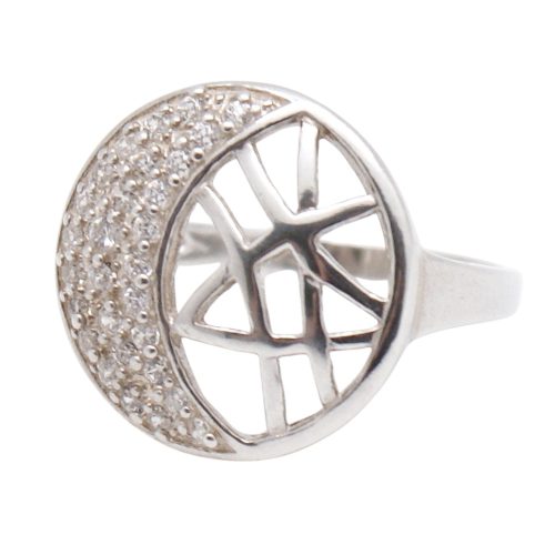 Silver ring Sun Moon Stars
