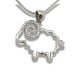 Silver ram pendant