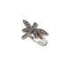 Silver dragonfly ring with marcasite stones