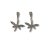 Silver dragonfly earrings with marcasite stones