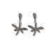 Silver dragonfly earrings with marcasite stones