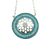 Silver collier necklace with turquoise dream circle