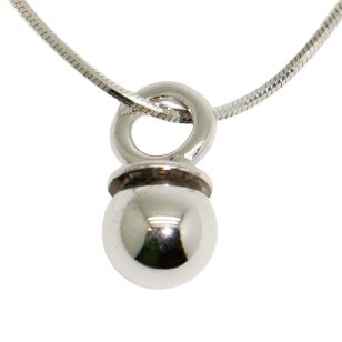 Silver pacifier pendant