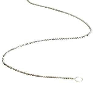 Silver Venetian snake chain, thicker, 50 cm