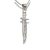 Silver dagger pendant