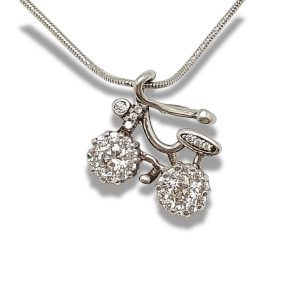 Silver bicycle pendant