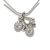 Silver bicycle pendant