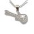 Silver guitar pendant