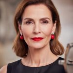 Red Ball Silver earrings