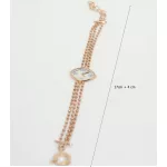 Golden Time silver bracelet in rose gold color