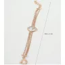 Golden Time silver bracelet in rose gold color