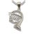 Silver horn pendant