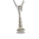 Silver trumpet pendant