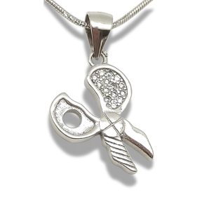 Silver scissors pendant