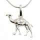 Silver camel pendant