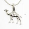 Silver camel pendant
