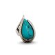 Silver ring with turquoise stone