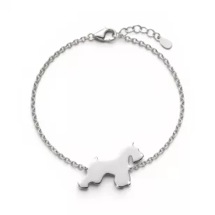 Ezüst kutyás karkötő skót terrier