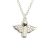 Silver necklace lucky angel