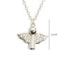 Silver necklace lucky angel