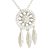 Dreamcatcher silver necklace