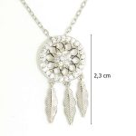 Dreamcatcher silver necklace