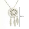 Dreamcatcher silver necklace