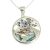 Silver Earth pendant with mother-of-pearl