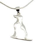 Silver dog and cat pendant